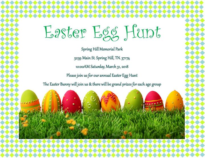 Community Easter Egg Hunt | Spring Hill, TN l Spring Hill Fresh ...