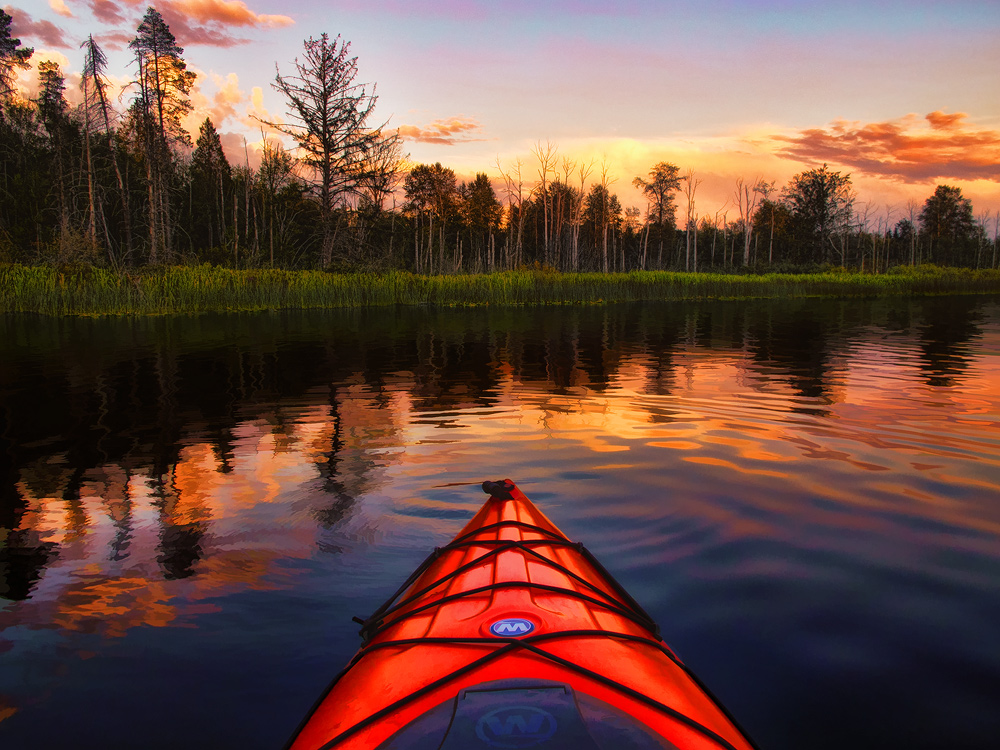 evening kayaking
