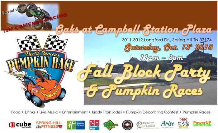 Fall Block Party and pumpkin races
